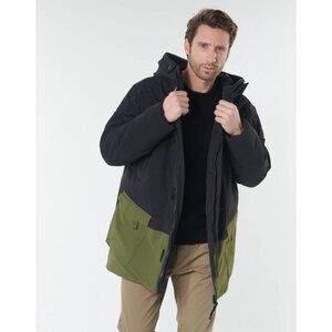 Lacoste Lacoste SPORT Pockets Bicolour Canvas Rain Parka